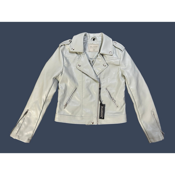 BLANKNYC Jacket XS Light Green Moto NWT - Picture 2 of 8